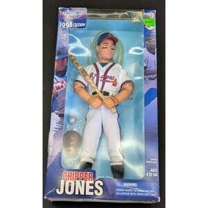 1998 Starting Lineup Chipper Jones Atlanta Braves 12" Poseable Figure NIB- READ!